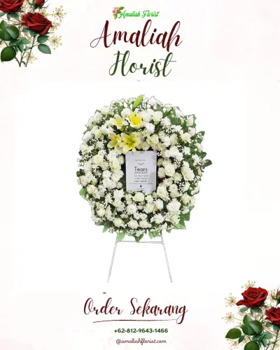 Krans Bunga Duka Cita di Sitirejo