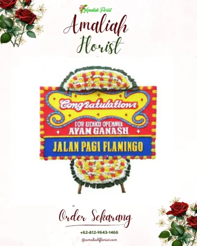 Bunga Papan Congratulation di Sitirejo